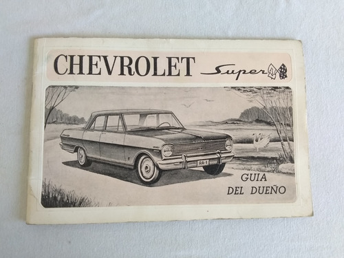 Manual Instrucciones Chevrolet 400 Super 1966 Guantera Dueño