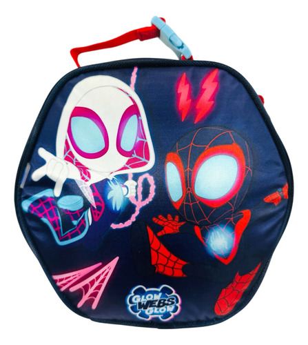 Mochila, Lonchera Y Lapicera Spidey, Spiderman Preescolar 2 Rojo Hombre Araña