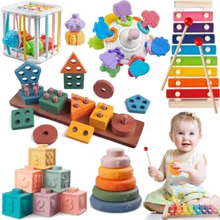 6 1 Juguetes Montessori Bebés De 1+ Año, Juguetes Sen...