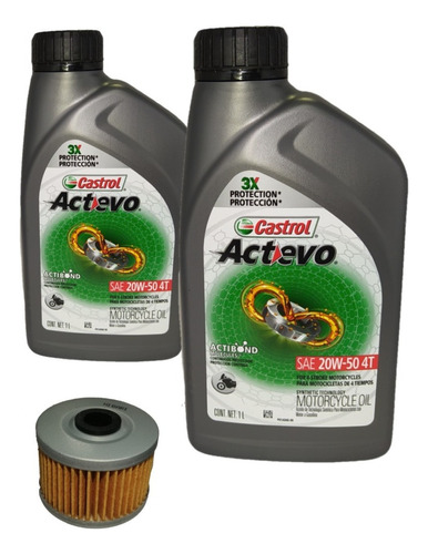 Kit Mantencion Honda Tornado 250 Castrol 20w50 Semisintético