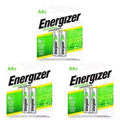 Pilas Recargables Energizer Aa 2000 Mah Blister 4 Unidades