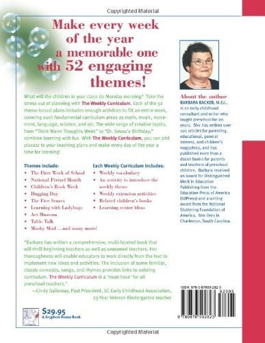 Book : The Weekly Curriculum Book 52 Complete Preschool...