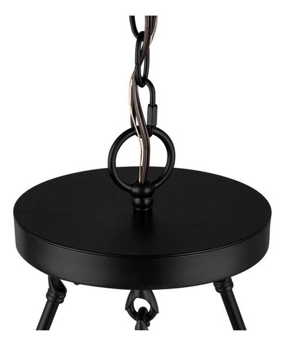 Lampara De Techo 9 Luces Candelabro 2 Niveles Madera Comedor Estructura Café