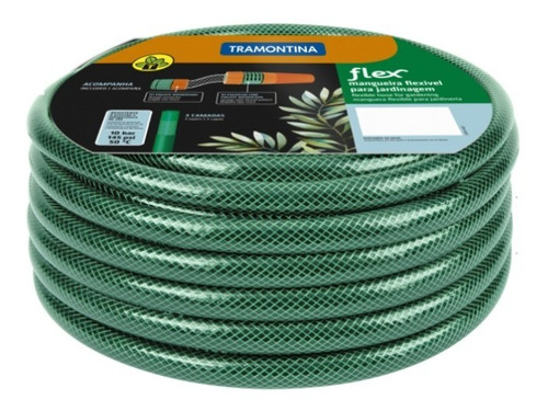 Mangueira Para Jardim  Flex Pvc 30m Com Engate Tramontina