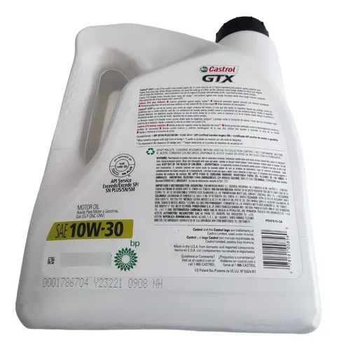 Castrol Gtx 10w-30 1 Galon(3.78l)