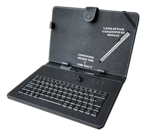 Funda Estuche 10 Pulgadas C- Teclado Para Tablet Con Letra Ñ