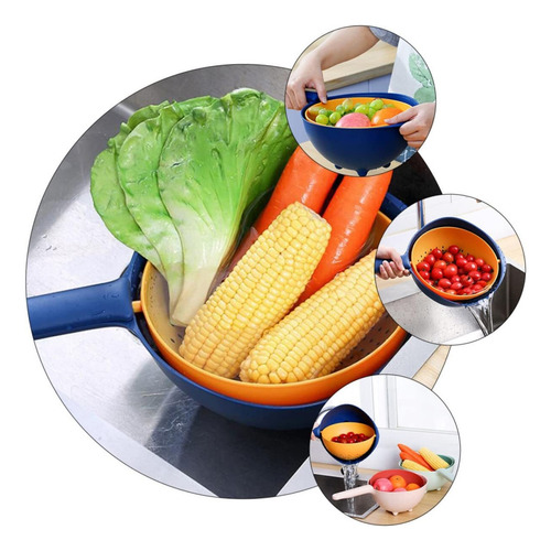 Arroz Colador Colador Acero Inoxidable Fruta Almacenamiento
