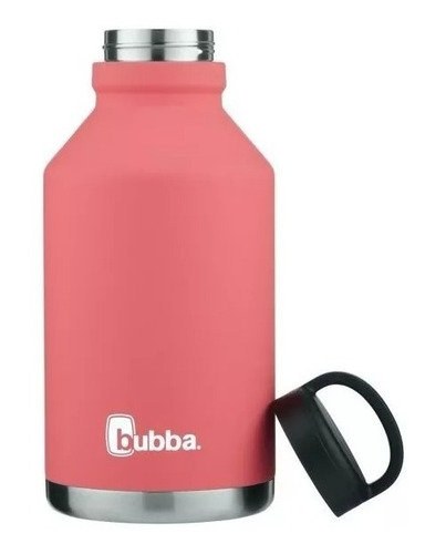 Botella De Agua Recubierta De Goma Acero Inoxidable Rosa