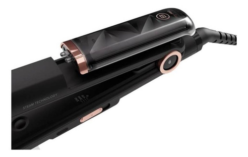 Imagen 3 de 3 de Planchita de pelo Bellissima Imetec My Pro Steam B28 100 negra y cobre 220V - 240V