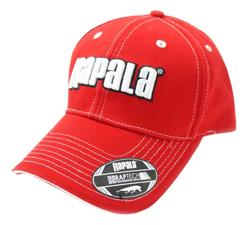 Gorra Rapala Roja Letras Blancas Pesca Deporte Pesca Sol