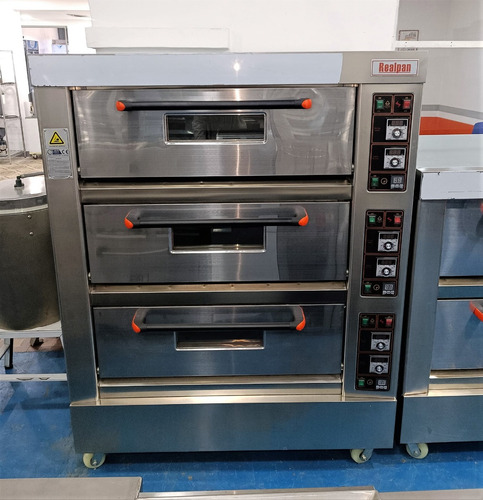 Horno Eléctrico Pizzero De 3 Cámaras Y 6 Bandejas Xyf3ka
