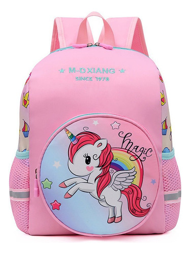 Lindo Bolso De Escuela Preescolar Con Patrón De Unicornio