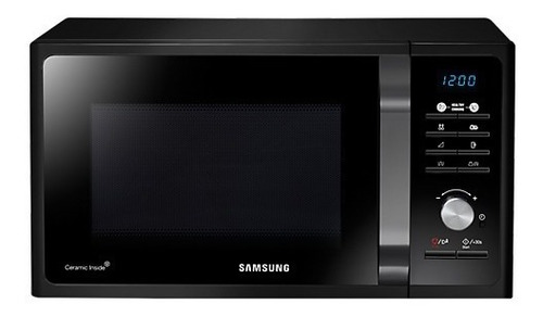 Microondas Con Grill Samsung 23 Litros Negro Mg23f3k3tak