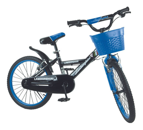 Bicicleta Infantil Varon Rodado 20 Lamborghini Original Azul