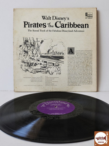 Lp Trilha Sonora - Piratas Do Caribe (eua /com Livreto/1968)