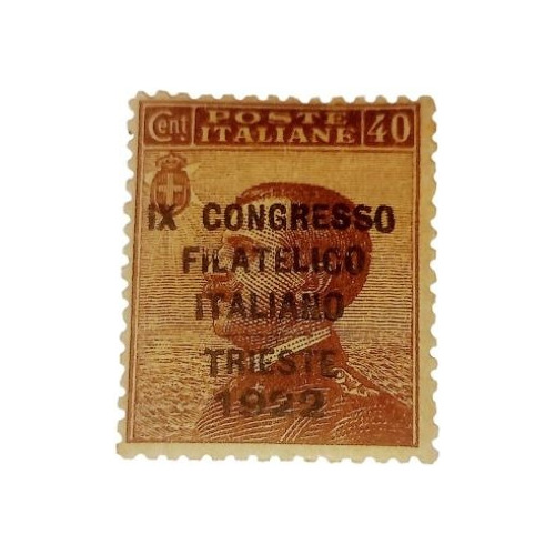 Estampilla Reino De Italia 1922 Cong.filat. 40c. Yt. 120