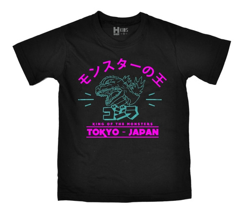 Camiseta Infantil Godzilla Tokyo