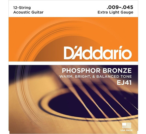 D'Addario EJ41 Violão 0,9