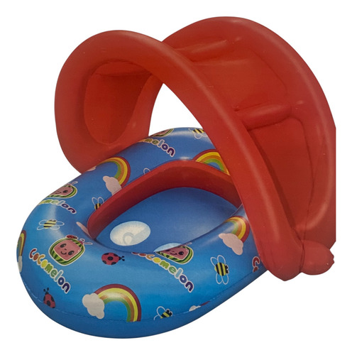 Inflable Para Alberca De Bebe Azul Con Rojo