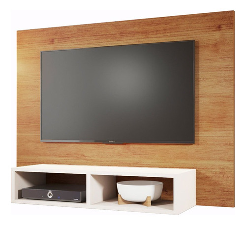 Panel Modular Rack Tv Led Living Sala Dormitorio Blanco Jazz