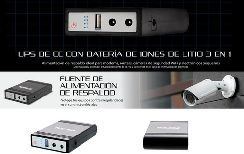 Mini Ups Portatil Forza Con Potencia De 2000mah 14,8wh 14w