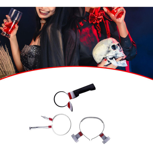 / Diadema De Terror De Halloween, Tornillo De Clavo De