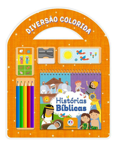 Kit Escolar Histórias Bíblicas - Diversão Colorida