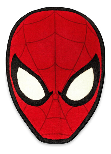 Alfombra De Area Estampada Con Mascara De Spider-man De Marv