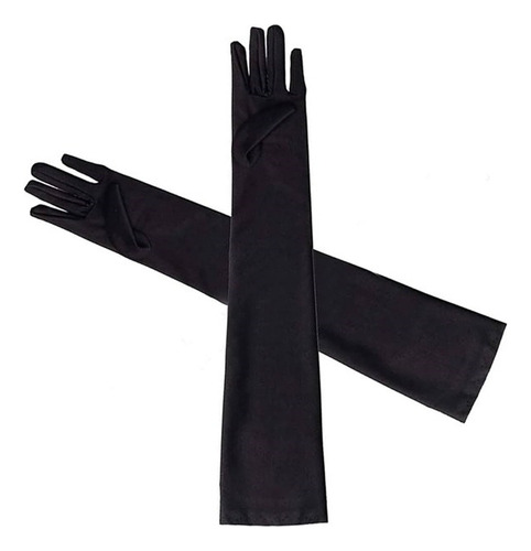 Guantes Largos Negros Adulto Talla Única