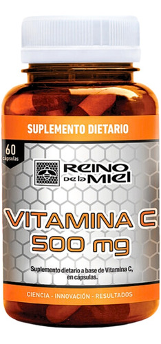 Vitamina C En Cápsulas Reino - 60 Cápsulas X 500mg