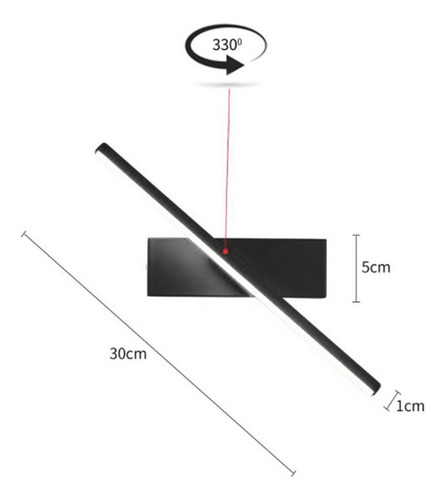 Lámpara De Pared Ajustable Moderna Para Montaje En Pared,