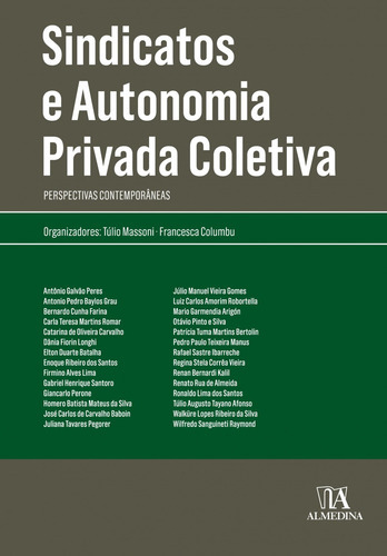 Sindicatos E Autonomia Privada Coletiva: Perspectivas Contem, De Columbu Francesca. Editora Almedina Brasil, Capa Mole Em Português