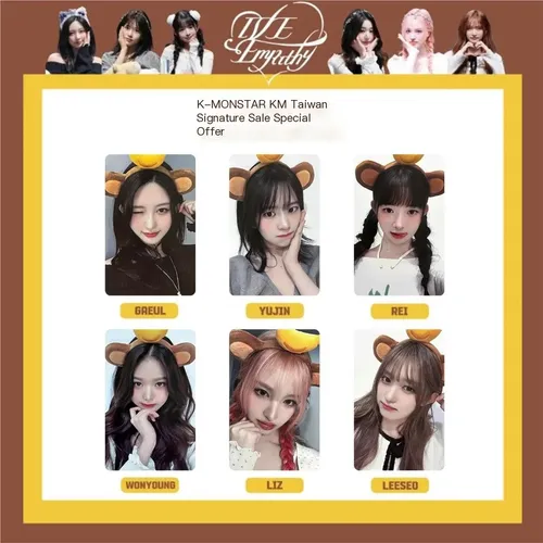 Ive Km Tw Photocards Set X6 Wonyoung Animal | Parcelamento sem juros