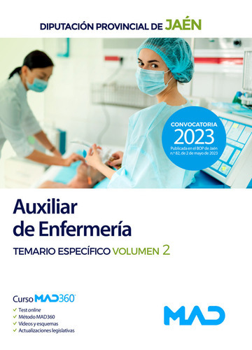 Auxiliar De Enfermeria De La Diputacion De Jaen. Materia Esp, De 7 Editores. Editorial Mad, Tapa Blanda En Español