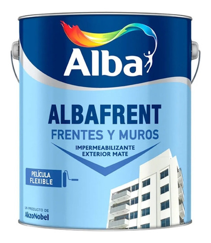 Latex Exterior Albafrent Frentes Y Muros Alba X20 / Camino 1