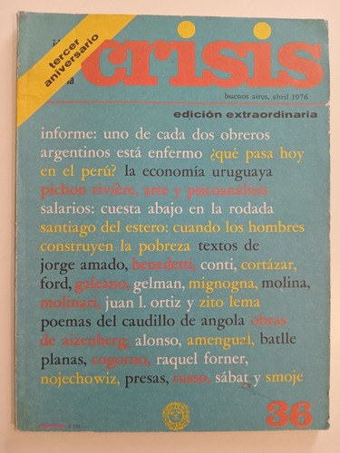 Revista Crisis Número 36 - Abril 1976