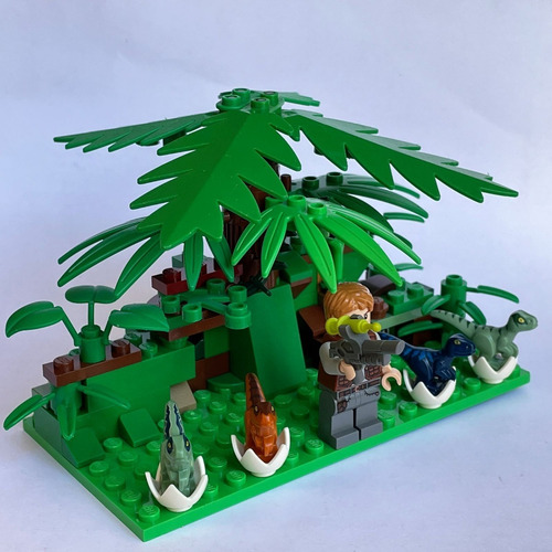 Imagen 2 de 10 de Lego Minifigura Owen Y Los Bebes Dino Jurassic Park