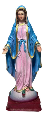 Virgen Del Rosario Mini Resina Figura Religiosa 19.5 Cm
