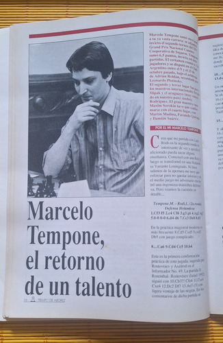Revista Tiempo De Ajedrez (1993), Argentina Campeon Mundial