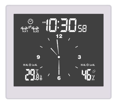 Reloj Lcd Digital Para Baño, Ducha, Termómetro E