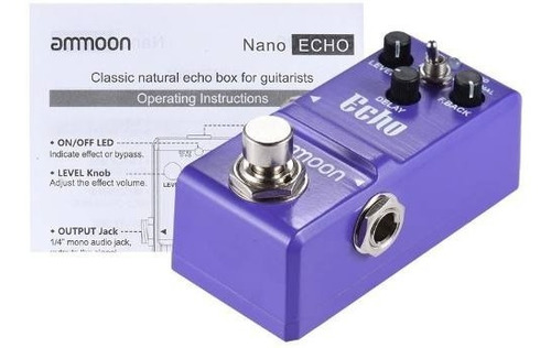 Nano Delay Pedal Echo Ammon Pequeno Melhor Custo Beneficio