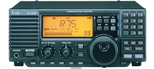 Radio Receptor Icom Ic-r75 Com Dsp Incluso