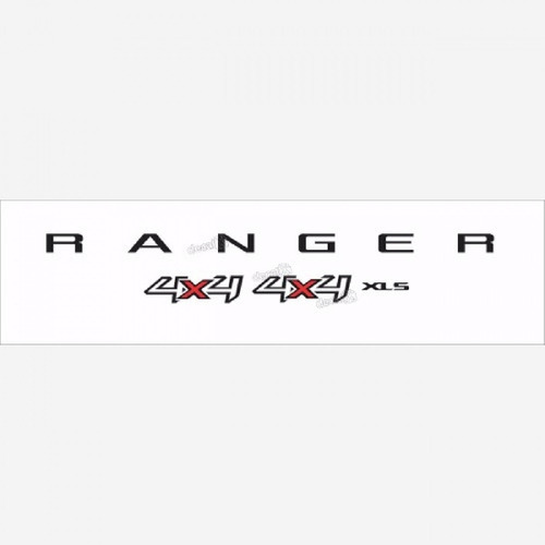 Emblema Adesivo Ford Ranger Xls 4x4 2017 Cam. Branca Rgkit01 Cor PADRÃO