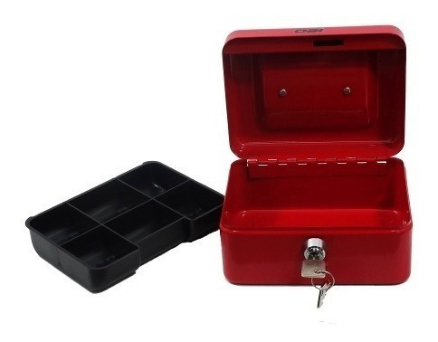 Caja De Dinero Sencilla 15cm Color Azul O Rojo Para Monedas