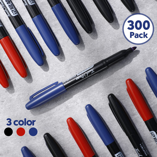 Rotuladores Permanentes Thenshop, 300 Unidades, Impermeables