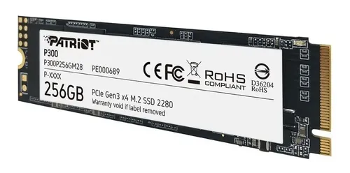SSD Patriot P300 256GB M.2 PCIe 2280 Interno 1700mb/s Portátil