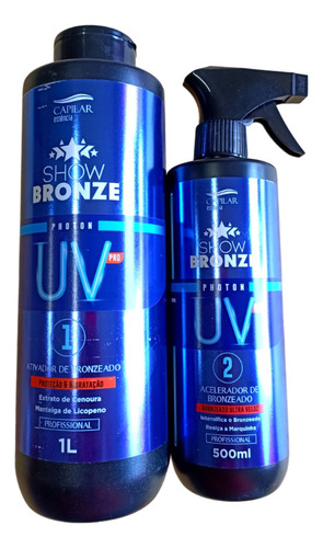 Combo Ativador + Acelerador Bronzeamento Natural E Maquina