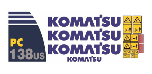 Kit Adesivos Komatsu Pc138us