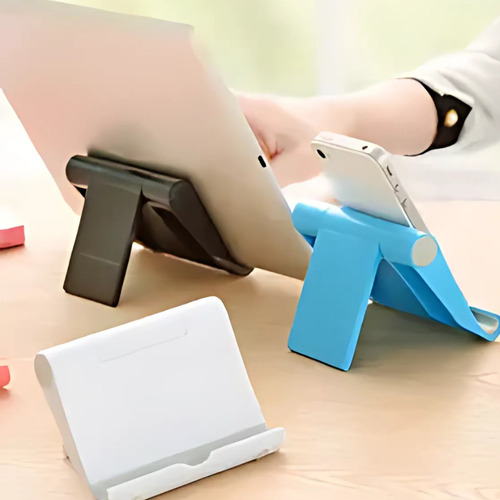 Suporte De Mesa Universal Celular Tablet - Vermelho