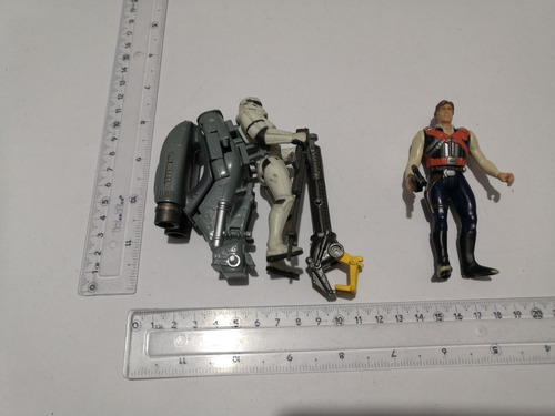 Stormtrooper Crowd Contro & Han Solo Potf Incompletos Loose